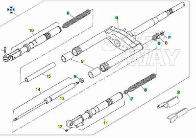 Forcella completa Aprilia Rally 50 AP8203696 - Annuncio 9553117