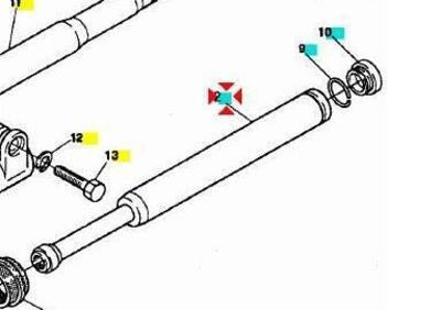 Pompante forcella Showa SR 50 AP8203697 Aprilia - Annuncio 9553121