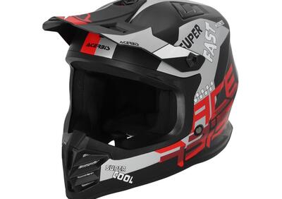 Casco cross bambino PROFILE JUNIOR Nero Rosso Acerbis - Annuncio 9560031