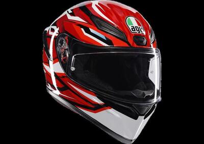 casco integrale AGV K1 S nero rosso bianco - Annuncio 9574563