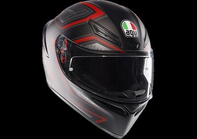 casco integrale AGV K1 S nero rosso - Annuncio 9574565