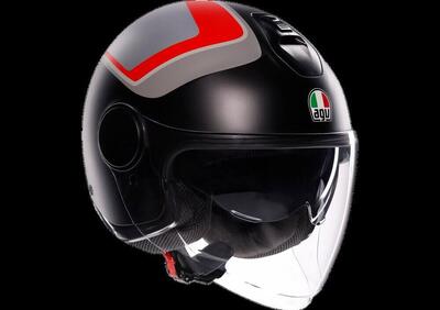 casco jet AGV Eteres Scaglieri matt grigio rosso - Annuncio 9574574