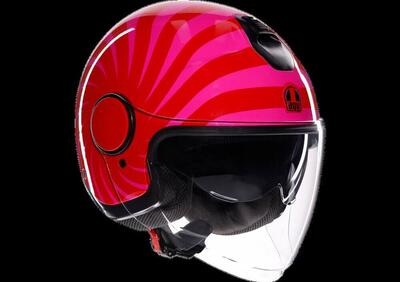 casco jet AGV Eteres Tropea rosso rosa - Annuncio 9574575