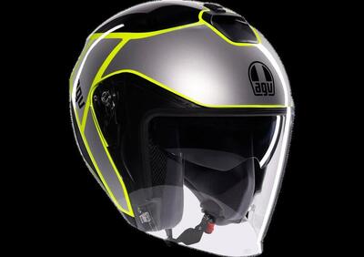 casco jet AGV IRIDES DAVAO nero grigio giallo fluo - Annuncio 9574598