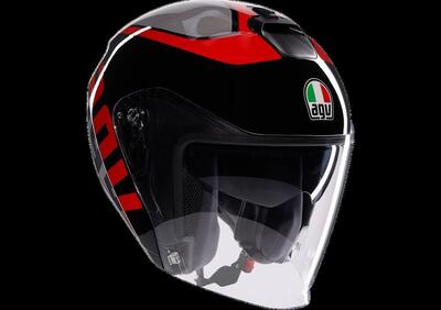 casco jet AGV Irides Valenza matt grigio nero ross - Annuncio 9574599