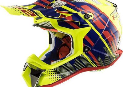 Casco cross LS2 MX470 SUBVERTER BOMBER Giallo Blu - Annuncio 9575364