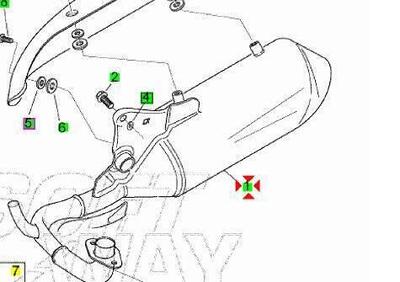 -Marmitta Aprilia Scarabeo 50 2T sfera 860558 - Annuncio 9575918