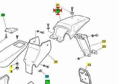 Codino posteriore Aprilia RX 50 AP8231541 - Annuncio 9582806