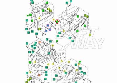 Carena superiore Sx Yamaha R6 5SLY283U104B - Annuncio 9583649