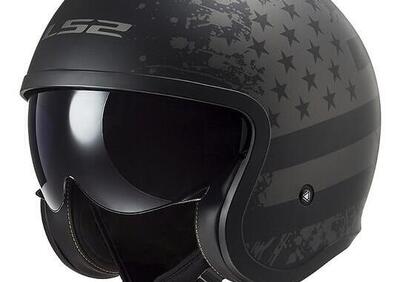 Casco jet LS2 OF599 SPITFIRE Nero FLAG - Annuncio 9584135