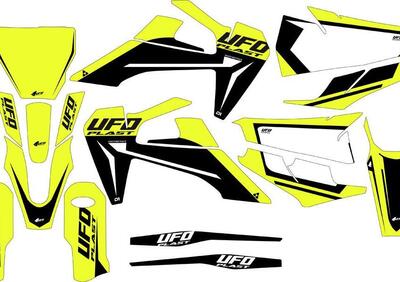 Kit grafica Ufo Stokes per Husqvarna Giallo fluo U  - Annuncio 8986504