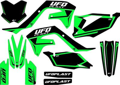 Kit grafica Ufo Stokes per Kawasaki Verde fluo UFO  - Annuncio 8981491