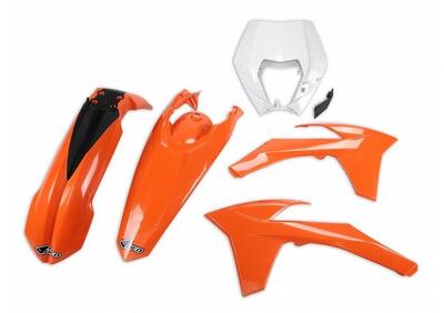 Kit plastiche moto UFO Ktm EXC 125 12-13 colore or  - Annuncio 8969891