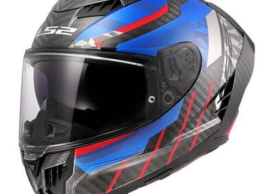 casco integrale LS2 FF807 Dragon in carbonio blu - Annuncio 9597664