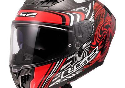 casco integrale LS2 Dragon FF807 in carbonio rosso - Annuncio 9597668