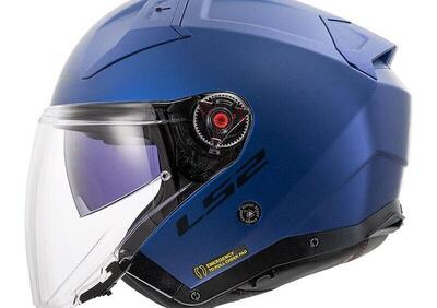 casco jet LS2 Infinity 2 in fibra blu opaco - Annuncio 9597710