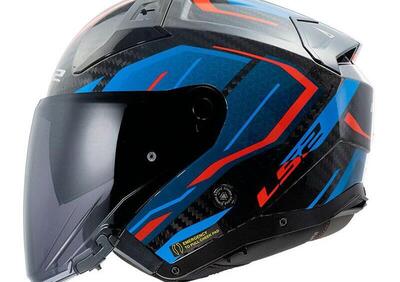 casco jet LS2 Infinity 2 in carbonio blu - Annuncio 9597712