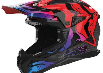 casco offroad LS2 MX708 Fast 2 Wash rosso - Annuncio 9597778
