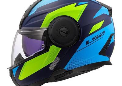 casco modulare LS2 FF902 Scope 2 Duria blu giallo - Annuncio 9597793