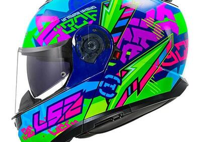 casco modulare LS2 FF908 Strobe 2 blu verde - Annuncio 9597807