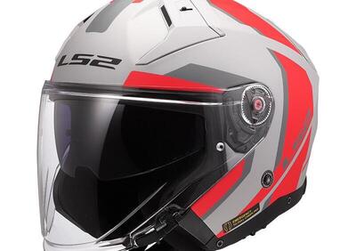 casco jet LS2 Infinity 2 in fibra rosso opaco - Annuncio 9601985