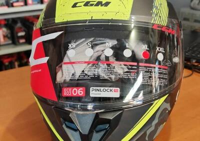 CASCO CGM NEUTRON PANTHER Nero Giallo fluo opaco T - Annuncio 9638358