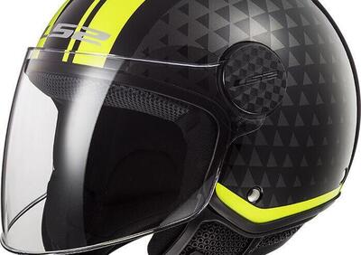 Casco jet LS2 OF558 SPHERE LUX CRUSH Nero Giallo f - Annuncio 9575356