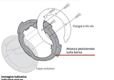 Flangia per borse serbatoio Givi BF38 - Annuncio 8973717