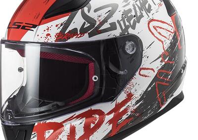 Casco integrale LS2 FF353 RAPID NAUGHTY Bianco Ros - Annuncio 9651573