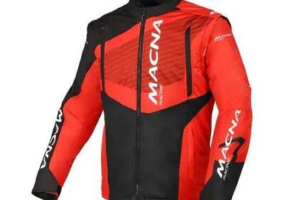 Giacca moto estiva Macna Crest Nero Rosso - Annuncio 9651586