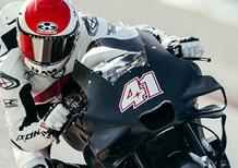 MotoGP 2025. GP di Spagna a Jerez. Aleix Espargaro in pista con Honda, come wildcard