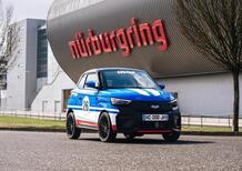 Ha impiegato 19 minuti 53 secondi per il giro del Nürburgring