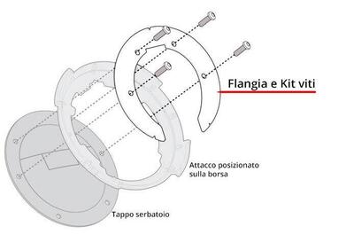 Flangia per borse serbatoio Givi BF65 - Annuncio 9280051