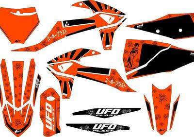 Kit grafica Ufo Akaishi per Ktm Arancione fluo UFO  - Annuncio 9387087