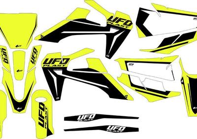 Kit grafica Ufo Stokes per Husqvarna Giallo fluo U  - Annuncio 8976183