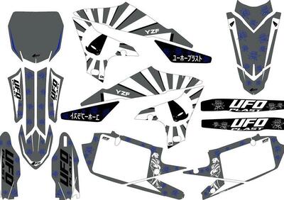 Kit grafica Ufo Akaishi per Yamaha Grigio YZ UFO  - Annuncio 8986435