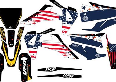 Kit grafica Ufo Patriot per Husqvarna Nero UFO  - Annuncio 8984101