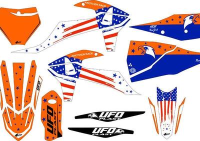 Kit grafica Ufo Patriot per Ktm Arancione UFO  - Annuncio 8986440