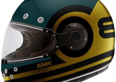 Casco integrale SMK RETRO RANKO Verde scuro Oro SM  - Annuncio 9709576