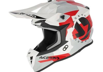 Casco Cross Acerbis Linear Bianco Grigio - Annuncio 9722211