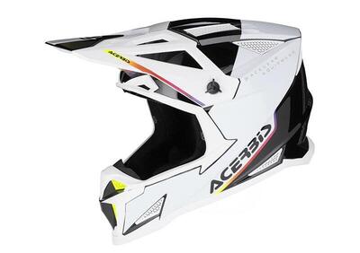 Casco Cross Acerbis T711 In Fibra Bianco - Annuncio 9722239