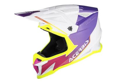 Casco Cross Acerbis T711 In Fibra Viola - Annuncio 9722240