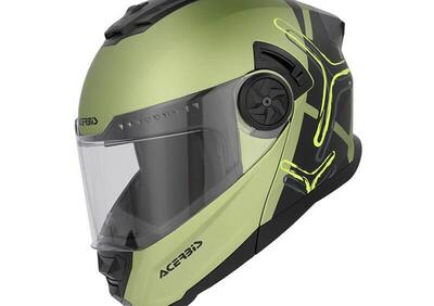 Casco Modulare Acerbis Rider Verde Nero - Annuncio 9722248