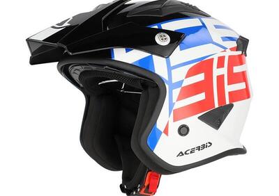 Casco Jet Acerbis Aria Graphic Blu Rosso - Annuncio 9722249
