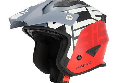 Casco Jet Acerbis Aria Graphic Grigio Rosso - Annuncio 9722250
