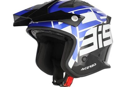 Casco Jet Acerbis Aria Graphic Nero Blu - Annuncio 9722251