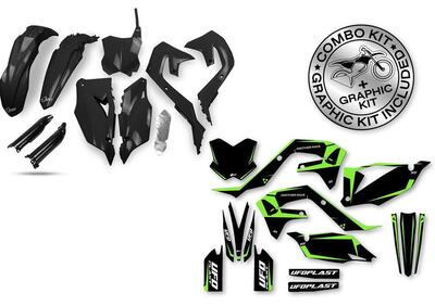 Kit plastiche+decals Ufo Tecna Kawasaki Nero UFO  - Annuncio 8984292