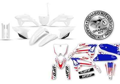 Kit plastiche+decals Ufo Patriot Honda Bianco UFO  - Annuncio 8984287