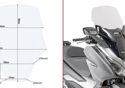 Parabrezza trasparente Givi D1166ST specifico per - Annuncio 8883391
