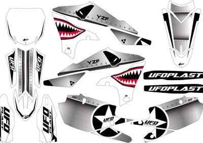 Kit grafica Ufo Thunder per Yamaha Bianco UFO  - Annuncio 8973615